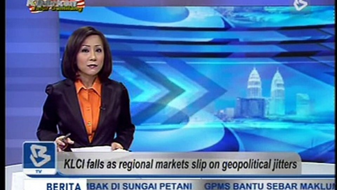 27-08-2013-KLCI Falls as Regional Markets Slip on Geopolitical Jitters