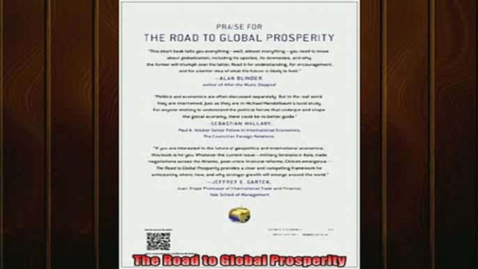 Popular book  The Road to Global Prosperity