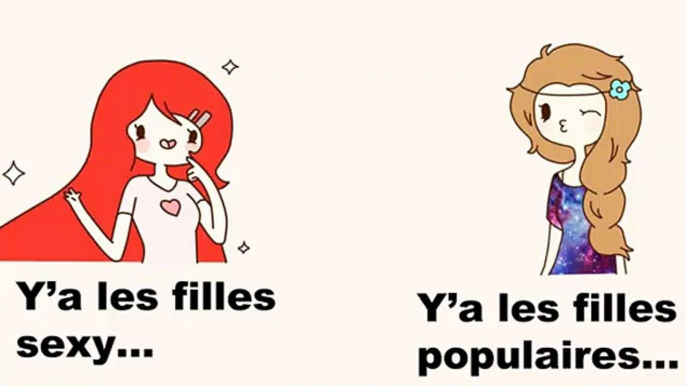 LES DIFFÉRENTS TYPES DE FILLES