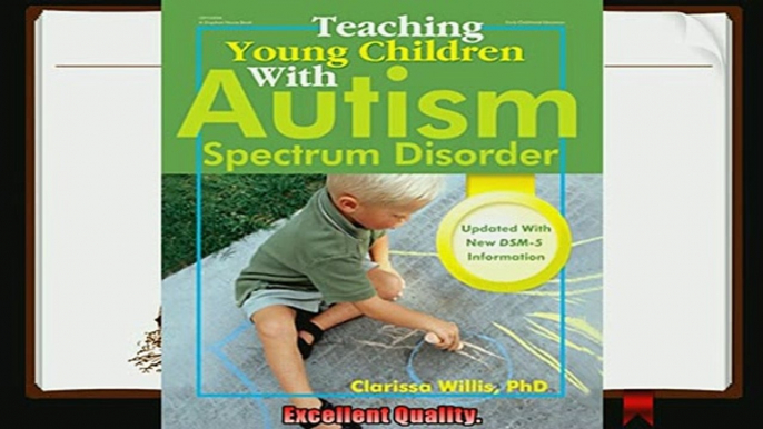 read here  Teaching Young Children with Autism Spectrum Disorder