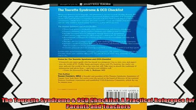 read now  The Tourette Syndrome  OCD Checklist A Practical Reference for Parents and Teachers