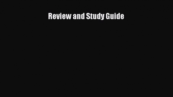 Read Review and Study Guide Ebook Free