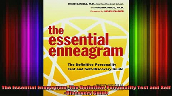 READ book  The Essential Enneagram The Definitive Personality Test and SelfDiscovery Guide Full EBook