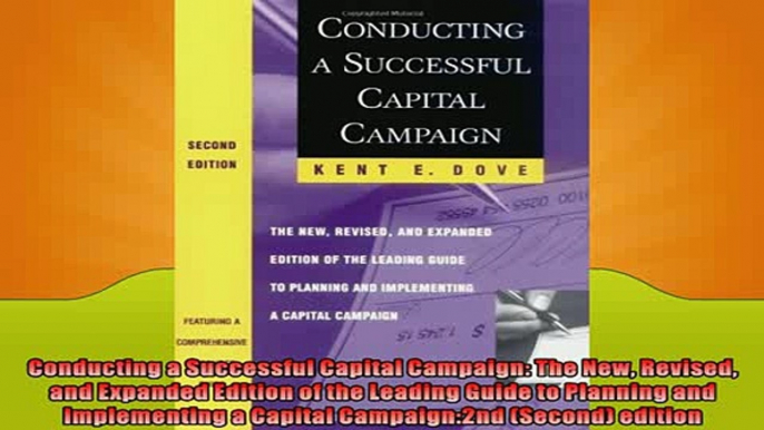 READ book  Conducting a Successful Capital Campaign The New Revised and Expanded Edition of the READ ONLINE