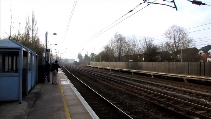 LNER A4 60007 "Sir Nigel Gresley" passes Welham Green Kings Cross - York 29/03/14