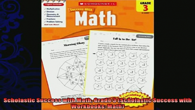 best book  Scholastic Success with Math Grade 3 Scholastic Success with Workbooks Math