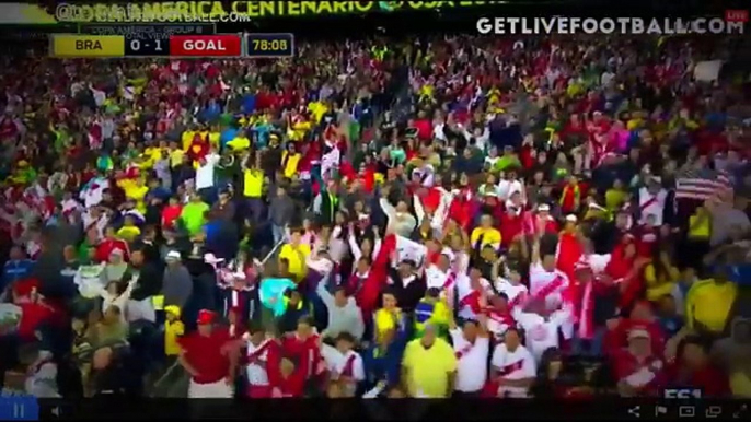 Brasil vs Peru 0-1 Gol Raúl Ruidíaz Copa America Centenario 2016