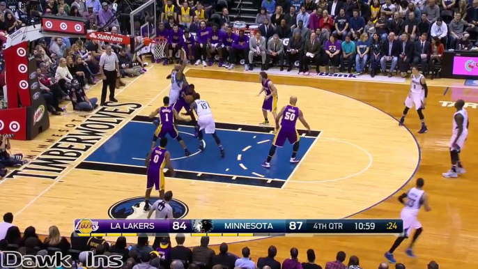 Julius Randle Full Highlights 2015.12.09 at Timberwolves - 20 Pts, 12 Rebs.