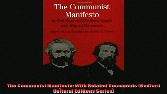 Pdf online  The Communist Manifesto With Related Documents Bedford Cultural Editions Series