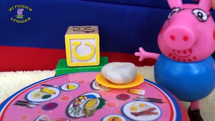 Peppa pig. Mummy Pig is pregnant toys has a baby playset visit a doctor in hospital play d