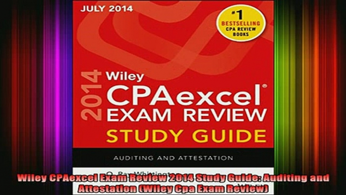 READ book  Wiley CPAexcel Exam Review 2014 Study Guide Auditing and Attestation Wiley Cpa Exam Full EBook