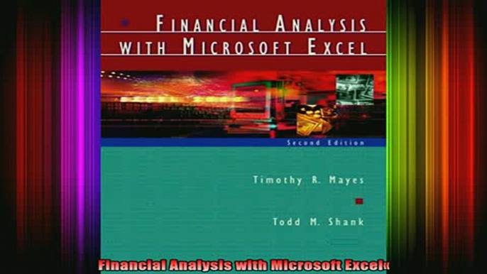 DOWNLOAD FREE Ebooks  Financial Analysis with Microsoft Excel Full Ebook Online Free