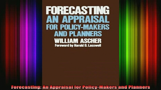 READ book  Forecasting An Appraisal for PolicyMakers and Planners Full Free