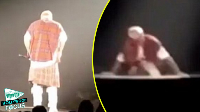 Justin Bieber Falls Off Edge of Stage While Performing in Canada