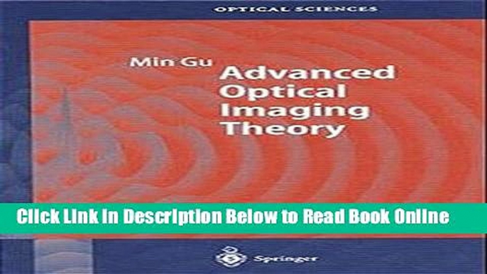 Read Advanced Optical Imaging Theory (Springer Series in Optical Sciences)  Ebook Free