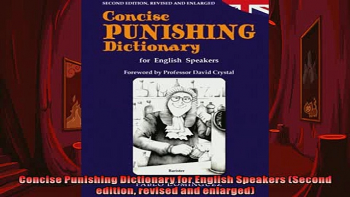 FREE PDF  Concise Punishing Dictionary for English Speakers Second edition revised and enlarged  FREE BOOOK ONLINE