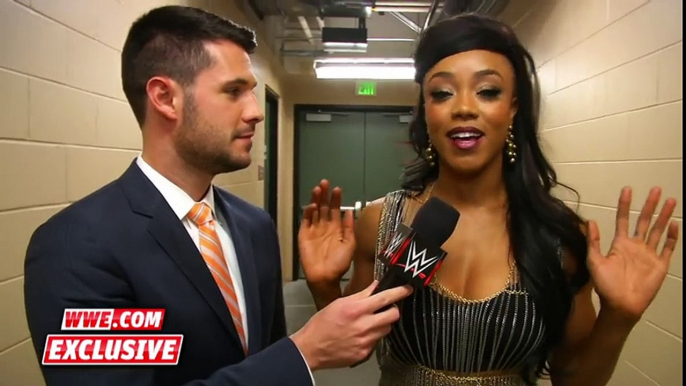 Alicia Fox reveals her new hairdo׃ Raw Fallout, November 2, 2015