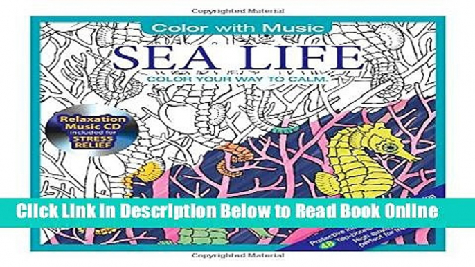 Download ADULT COLORING BOOK: Sea Life Stress Relieving Designs Includes Bonus Relaxation CD: