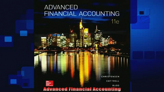 there is  Advanced Financial Accounting