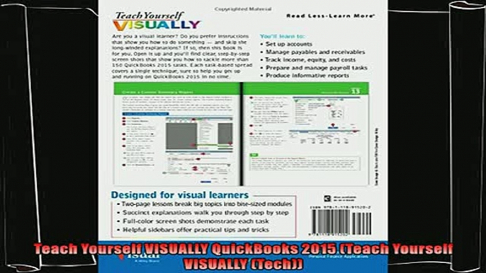 different   Teach Yourself VISUALLY QuickBooks 2015 Teach Yourself VISUALLY Tech