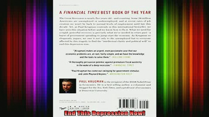 READ book  End This Depression Now Full EBook