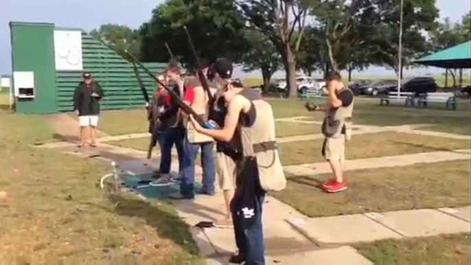 Shooting of the Hats after shooting a Perfect 25 in Trap!