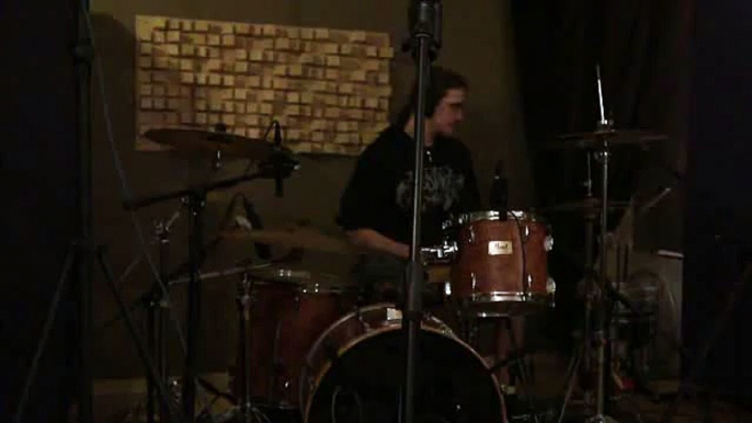 ZARDENS in studio - drums recording 26 February 2011