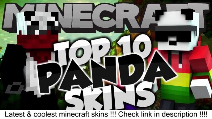 Top 10 Minecraft PANDA SKINS! - Best Minecraft Skins 1.8 - Check it out !