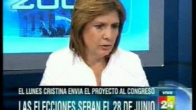 Patricia Bullrich en America 24 13-03-09