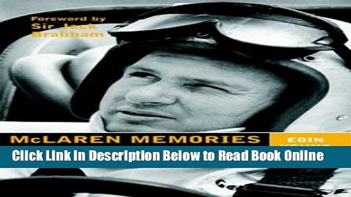 Read McLaren Memories: A Biography of Bruce McLaren  PDF Free