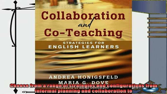 different   Collaboration and CoTeaching Strategies for English Learners