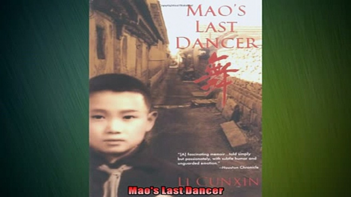 FREE DOWNLOAD  Maos Last Dancer  DOWNLOAD ONLINE