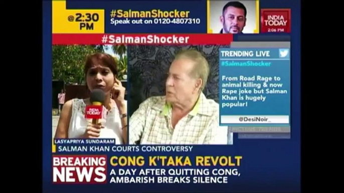 Salim Khan Apologizes On Behalf Of Salman For His Rape Remark