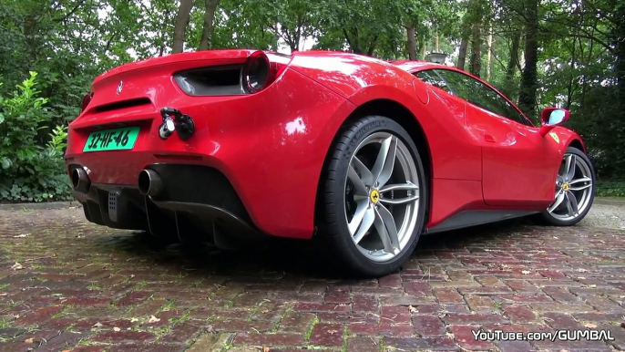 Ferrari 488 GTB - Engine Start, Revs, Accelerations!