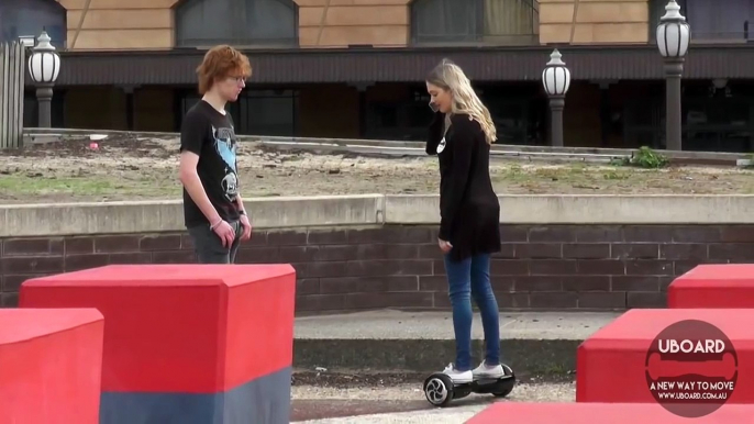 Girlfriend Picking up Guys on Hoverboard Prank