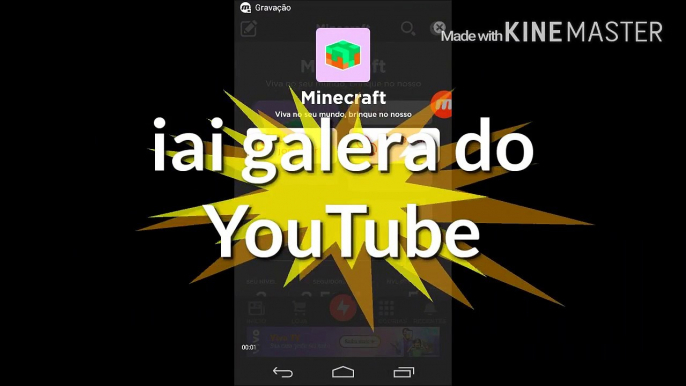 Jogando Quiz Up sobre Minecraft