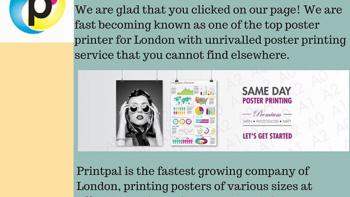 A0 Poster Printing London