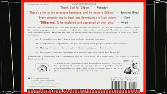 different   Dogberts Top Secret Management Handbook