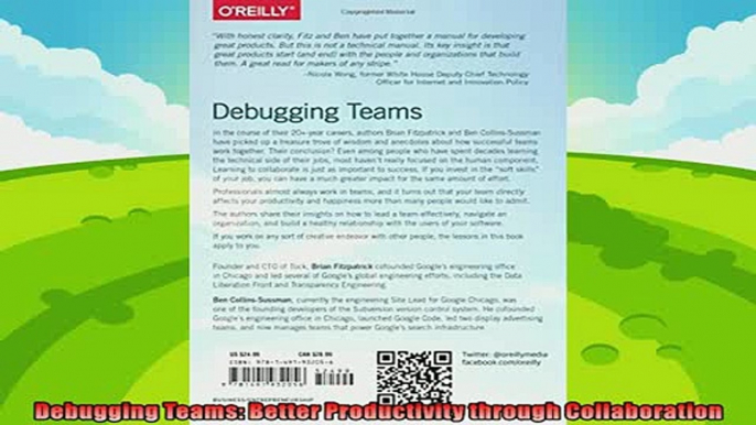 there is  Debugging Teams Better Productivity through Collaboration