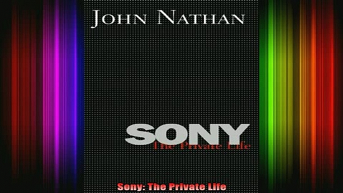 READ book  Sony The Private Life Full EBook