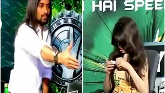 YE dakhain zara larki waqar zaka kay sath kia kr rhe hai