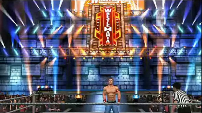 WWE SmackDown vs. RAW 2011 wrestlemania 27 CENA VS THE MIZ (WISH)