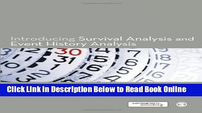 Download Introducing Survival and Event History Analysis  PDF Free