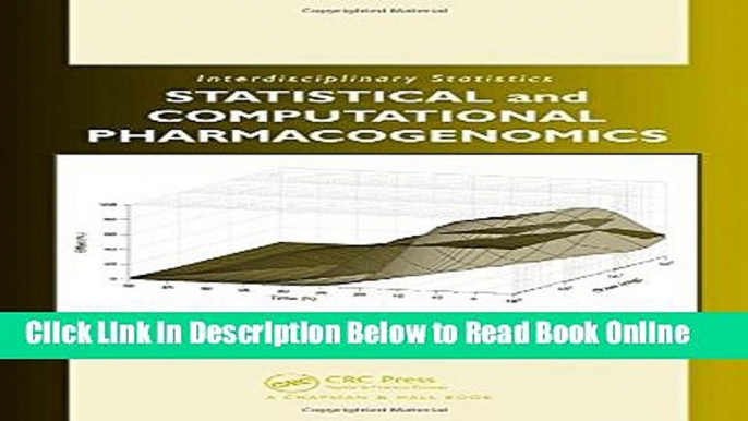 Read Statistical and Computational Pharmacogenomics (Chapman   Hall/CRC Interdisciplinary