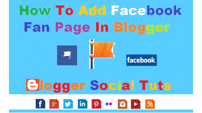 How To Add Facebook Page To Blogger - Hindi Urdu