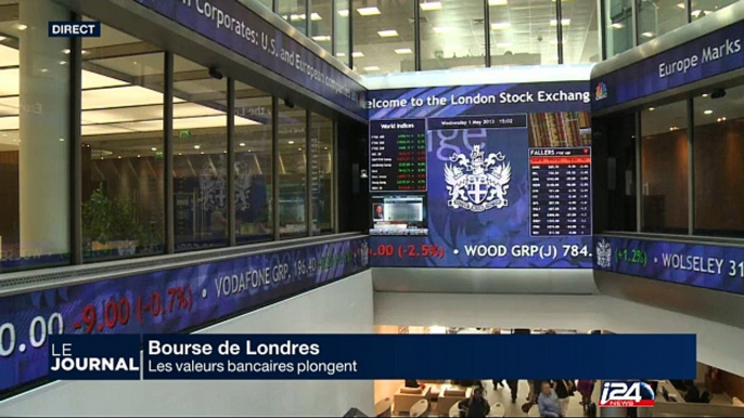 Bourse: à Londres, les valeurs bancaires plongent; à Tokyo, le Nikkei en hausse