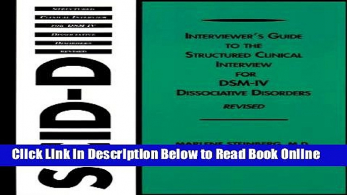 Download Interviewer s Guide to the Structured Clinical Interview for DSM-IV Dissociative