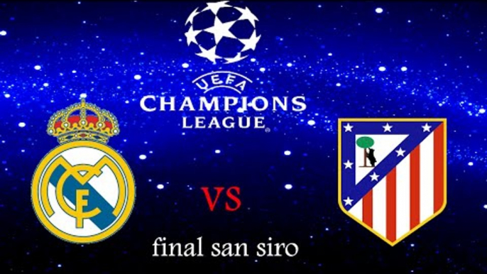 REAL MADRID C.F VS ATLETICO MADRID UEFA CHAMPIONS LEAGUE FINAL RESULTS