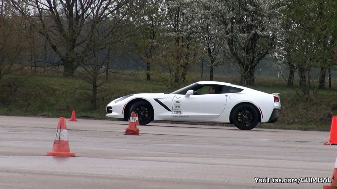 Corvette C7 Stingray Trying to Drift + Burnout!!