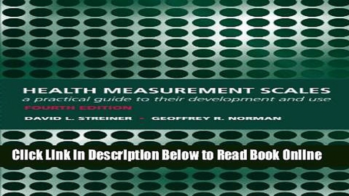 Read Health Measurement Scales: A practical guide to their development and use  Ebook Free